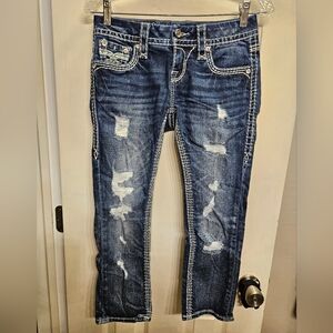 Rock revival nancy crop jeans Capris womens size 25